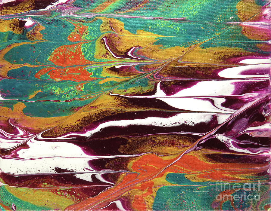 Abstract Painting - Go With the Flow by Zan Savage