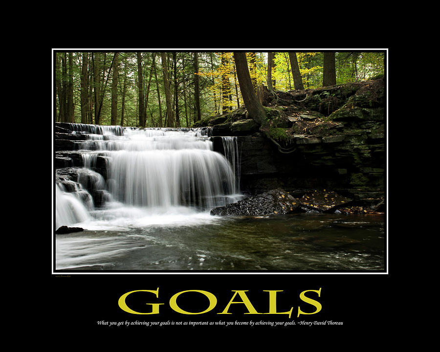 Goals Inspirational Motivational Poster Art Photograph by Christina Rollo