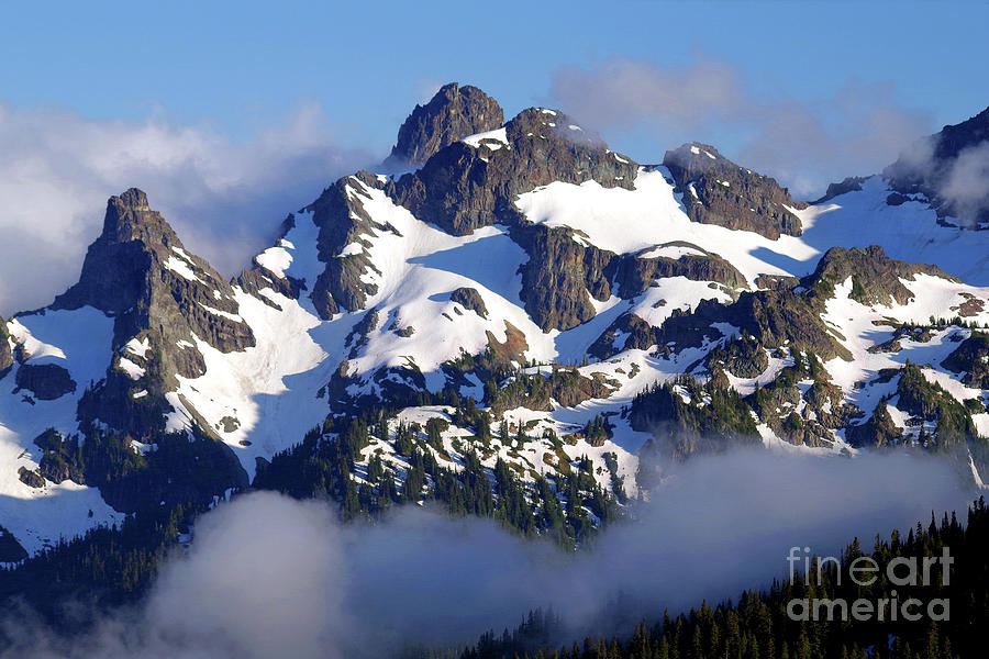 Goat Island Mountain, Mount Rainier National Park Photograph by Douglas Taylor