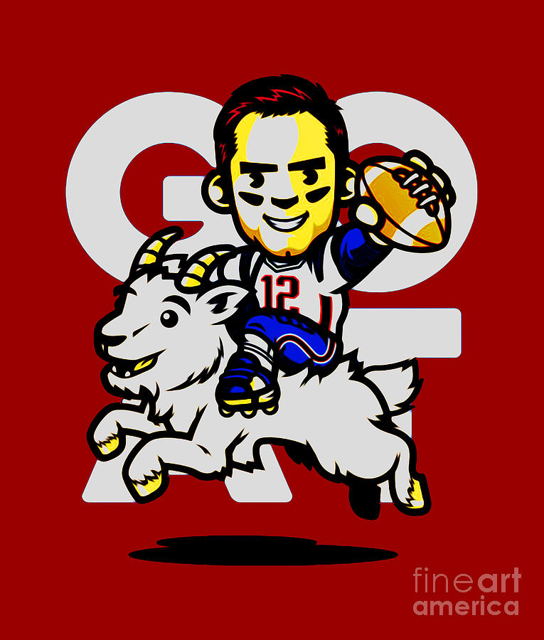 GOAT Tb12 Digital Art by Timothy H Boyd - Pixels