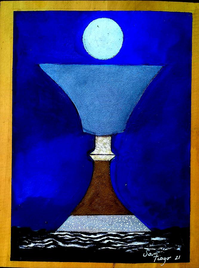 Goblet Painting by Adalardo Nunciato  Santiago