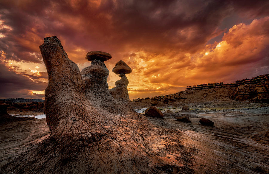 Goblin Valley at Sunset Photograph by Michael Ash