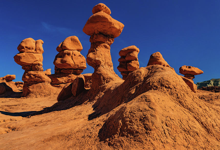 Goblin Valley Hoodoos and Blue Sky, Utah Photograph by Abbie Matthews ...