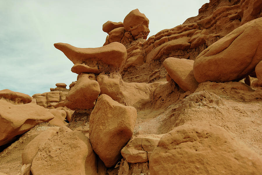 Goblin Valley rocks formations  Photograph by Jeff Swan