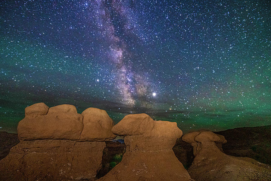 Goblin Valley Utah Milky Way Photograph by Erin K Images