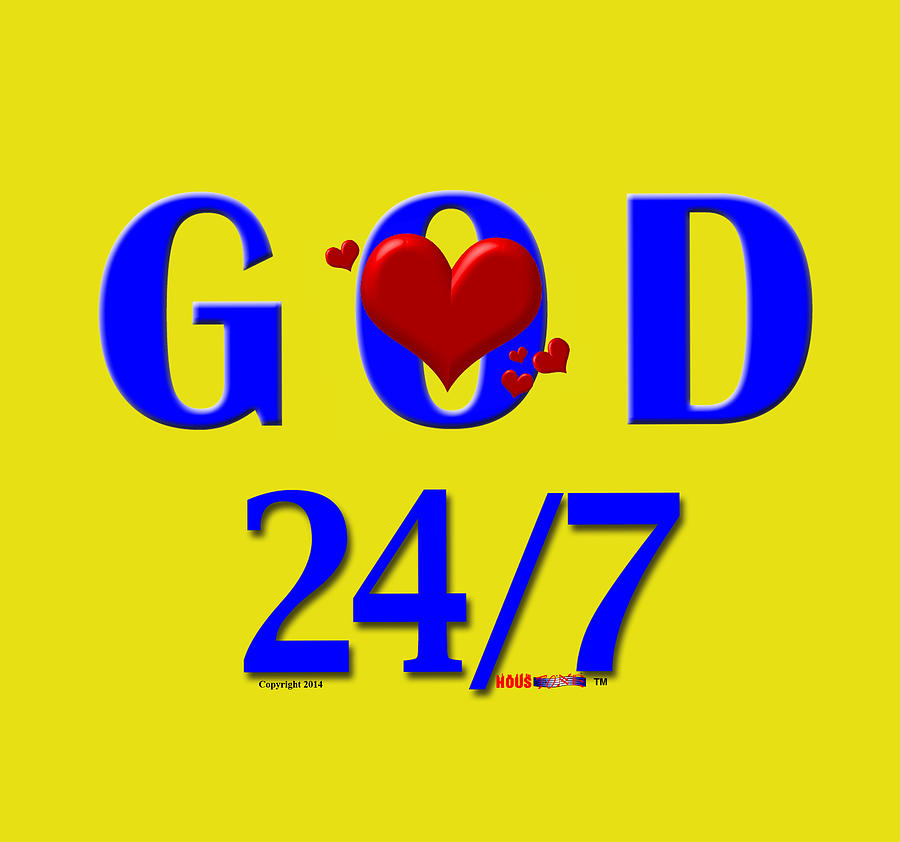 God Digital Art - God 24/7 by Sirron Kyles God Digital Art - God 24/7 by Sirron Kyles