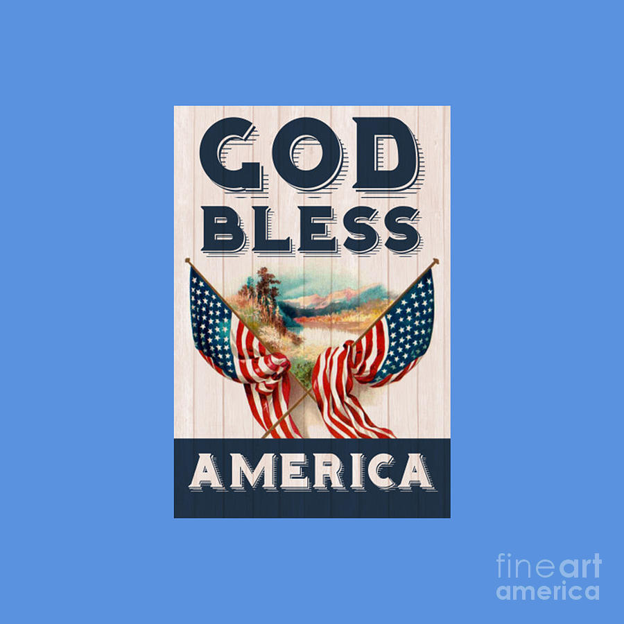 God Bless America Drawing by Connie A Stephenson - Fine Art America