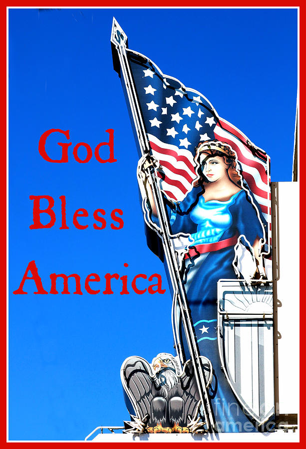 God Bless America Lady Liberty Photograph