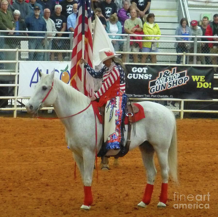 God Bless The Rodeo Photograph by Barbie Corbett-Newmin