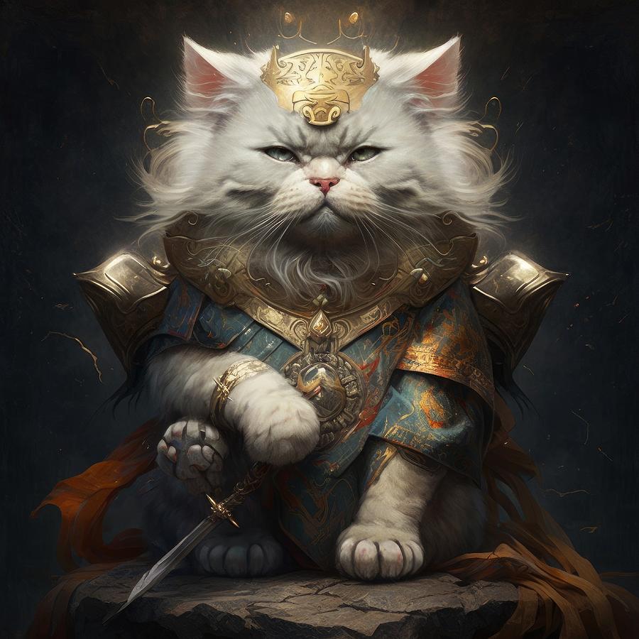 God is a cat Digital Art by Anh Pham - Fine Art America