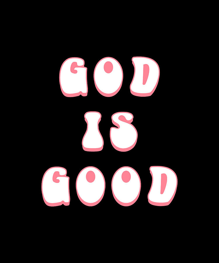 God Is Good - 70s Vintage Style Digital Art By Nobodys Hero - Fine Art 