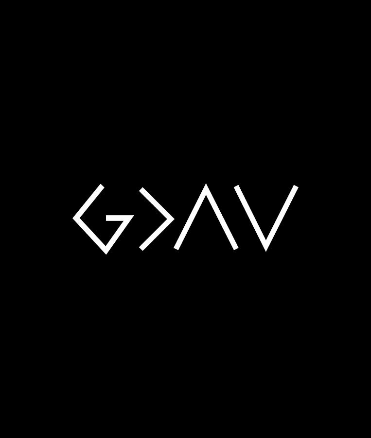 God is greater than the highs and lows - Christian Design Painting by ...