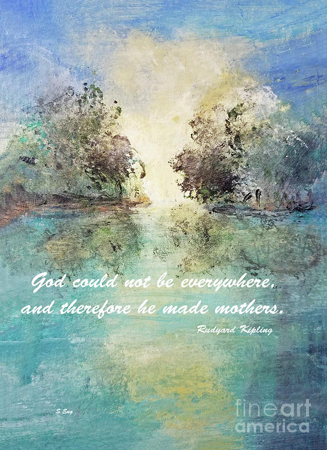 God Made Mothers Mixed Media by Sharon Williams Eng
