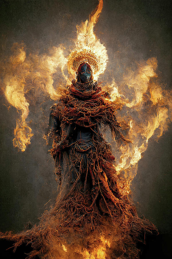 God Of Fire Digital Art by Ron Weathers | Pixels