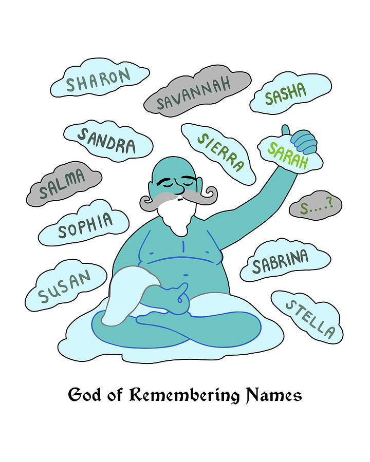 God of Remembering Names Painting by Nikita Coulombe
