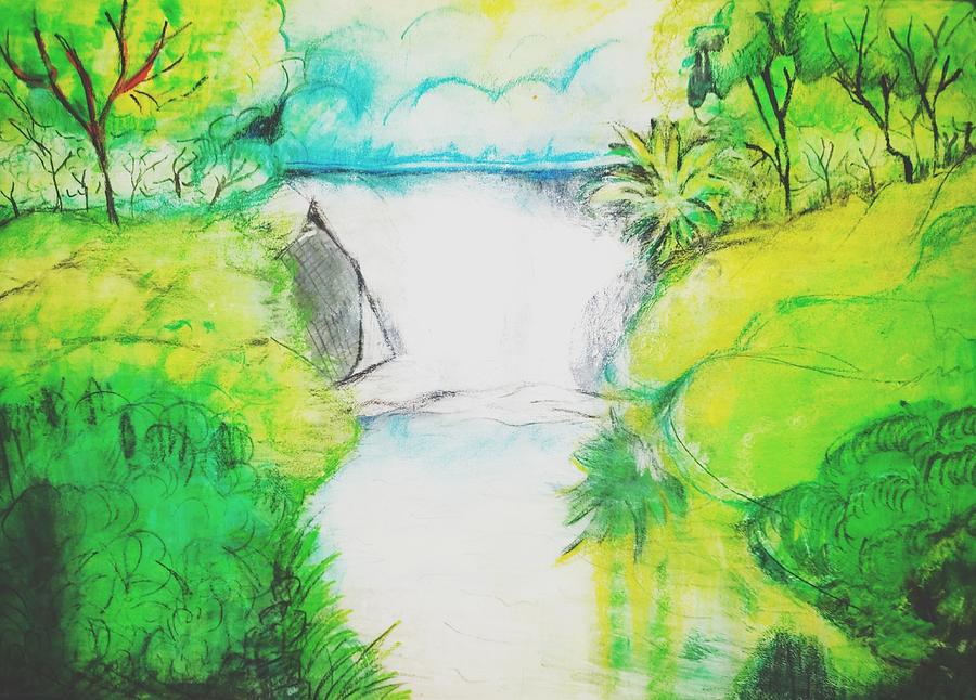 God own creation nature Painting by Sheetal Waghmare Fine Art America