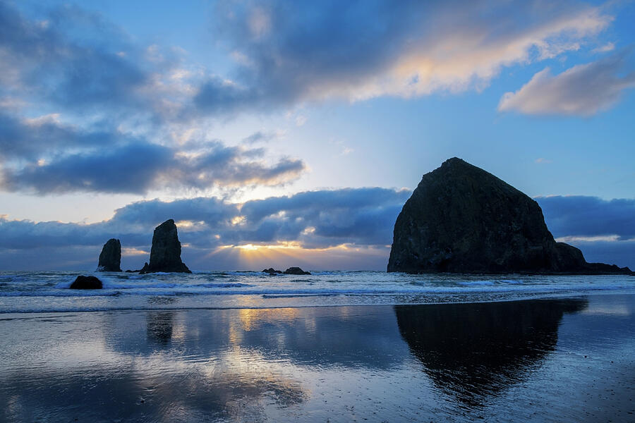 Cannon Beach Sunset Photograph by Patrick Campbell