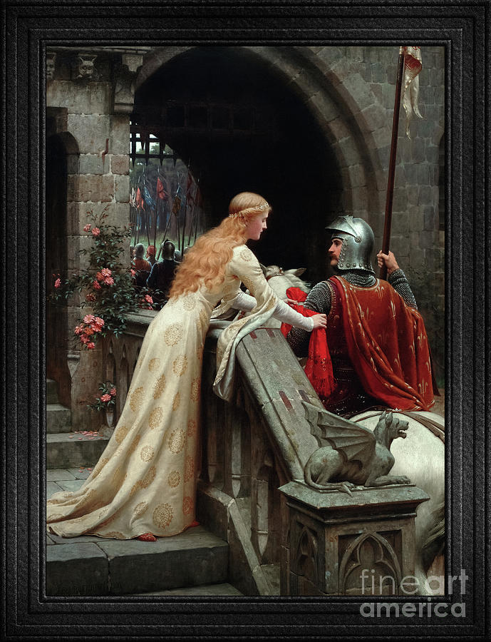 God Speed by Edmund Leighton Classical Art Old Masters Reproduction Painting by Rolando Burbon
