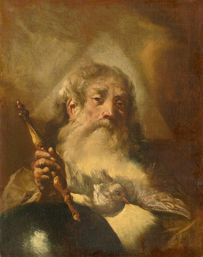 God The Father Painting by Giovanni Battista Piazzetta