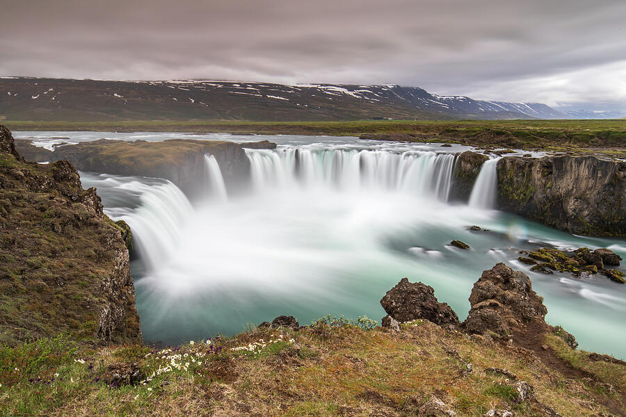 Godafoss From The Upper Tier, Iceland - Version 2 Photograph by Adrian Hendroff