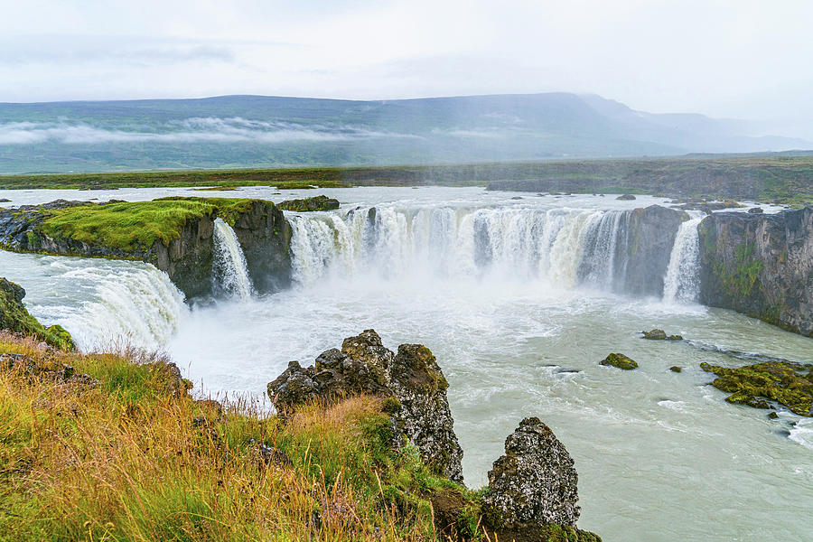 Godafoss Waterfall, Iceland Photograph by Janis Knight