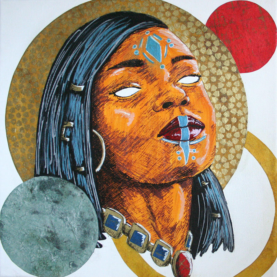 Goddess Ashanti Mixed Media by Edmund Royster