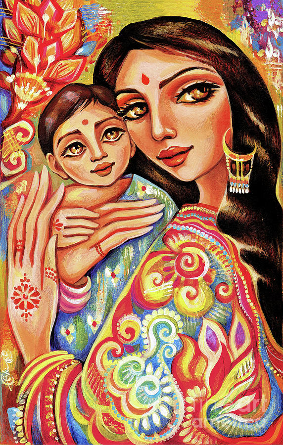 Goddess Blessing Painting by Eva Campbell