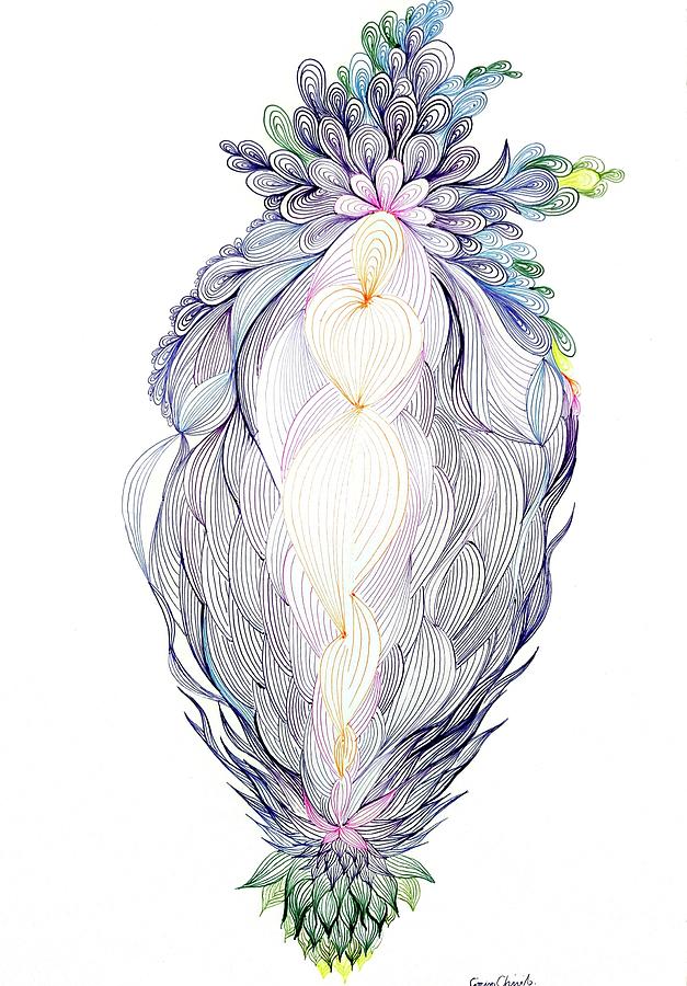Goddess Drawing - Goddess by Chirila Corina Goddess Drawing - Goddess by Chirila Corina