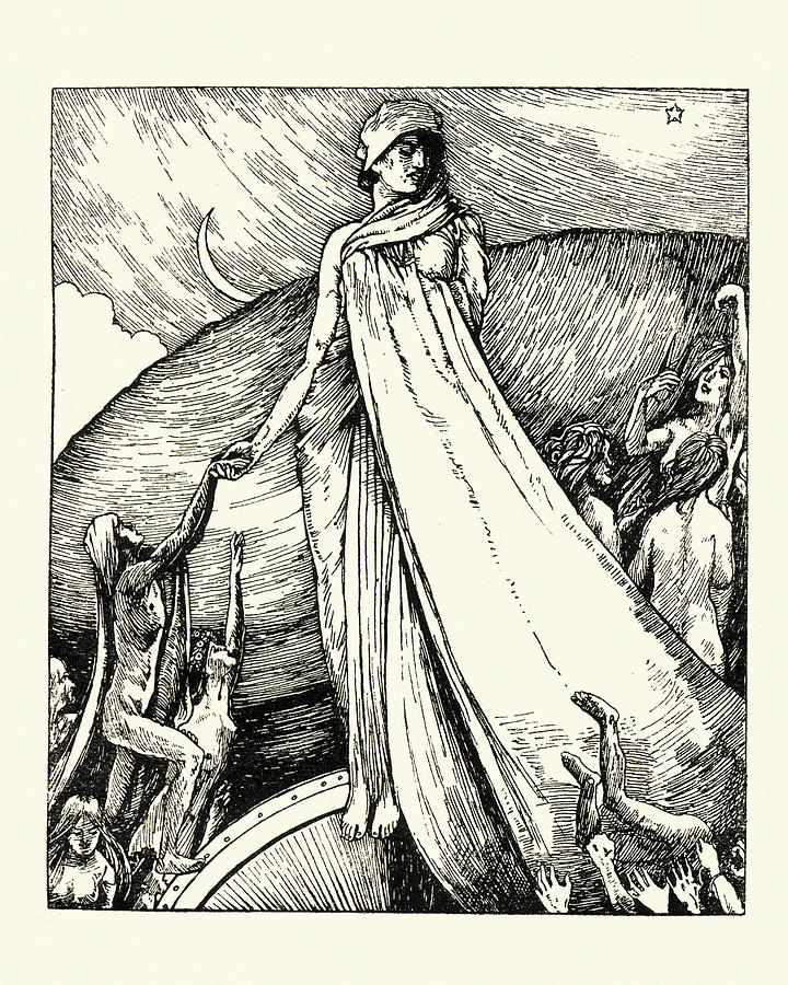 Goddess Fortuna Drawing by Duncan1890
