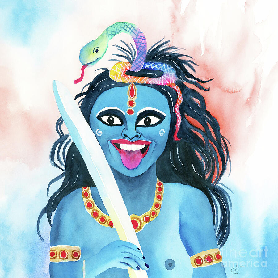 Watercolor Painting - Goddess Kali Ma by Catherine Taylor