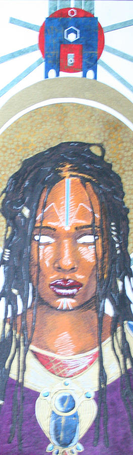 Goddess Katonda the Supreme Mixed Media by Edmund Royster