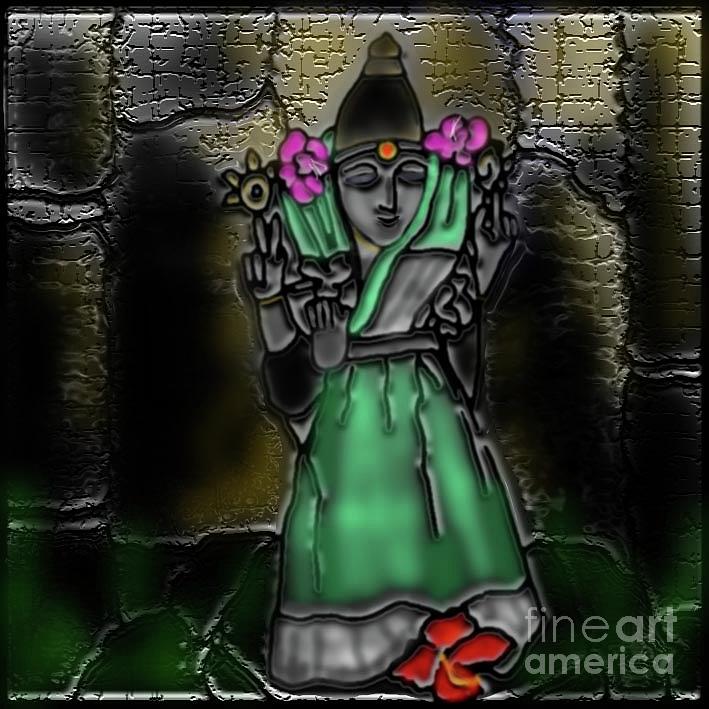 Goddess of forest Digital Art by Latha Gokuldas Panicker