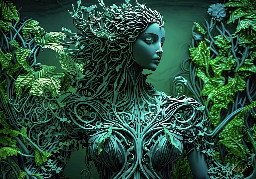 Goddess Of Forest Digital Art By Oleksandr Tkachov - Fine Art America