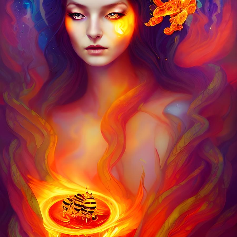 Goddess Of Honey Digital Art By Cosmin Albu Pixels 3724