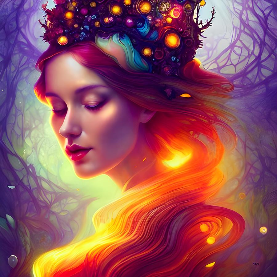 Goddess of life Digital Art by Cosmin Albu - Fine Art America