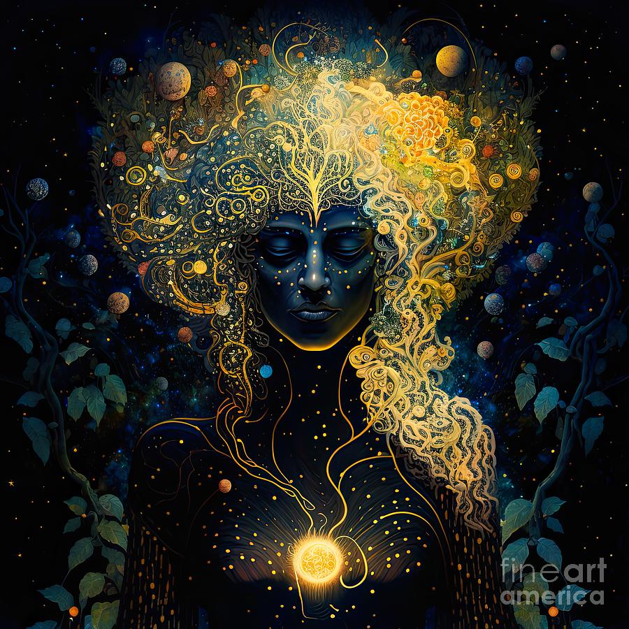 Goddess of light Digital Art by Heather King - Fine Art America