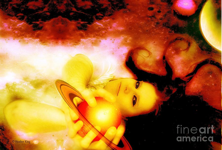 Goddess of Saturn Digital Art by Heather King
