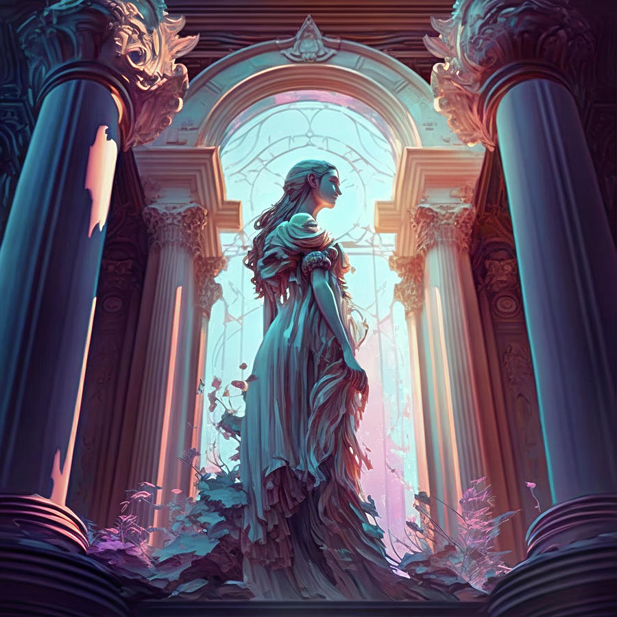 Goddess of the Gothic Arches Digital Art by Oana Unciuleanu - Fine Art ...