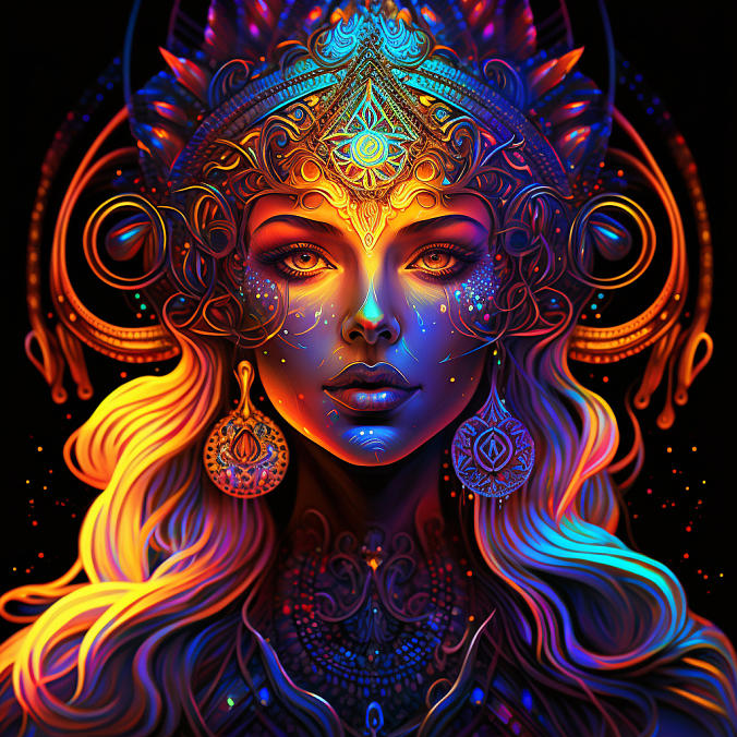 Goddess of Vibes 2 Digital Art by Shane Parten - Fine Art America