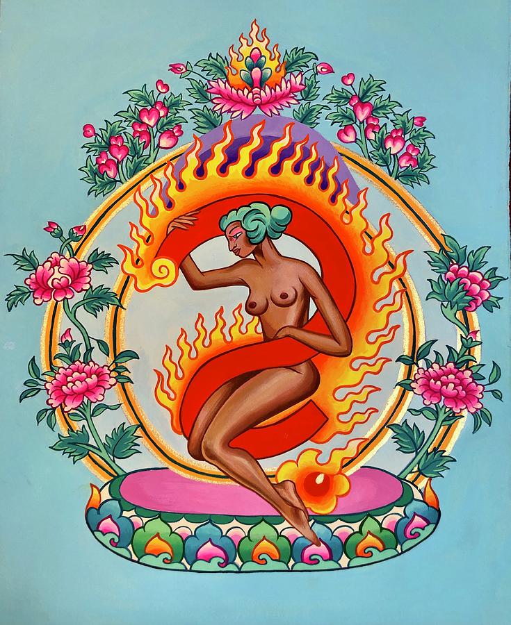 Buddha Painting - Goddess of Your Own Understanding by Britt Kuechenmeister