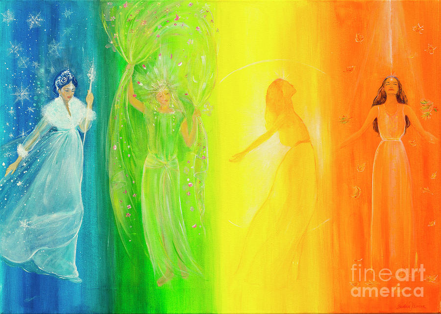 Goddesses of the seasons by Barbara Klimova