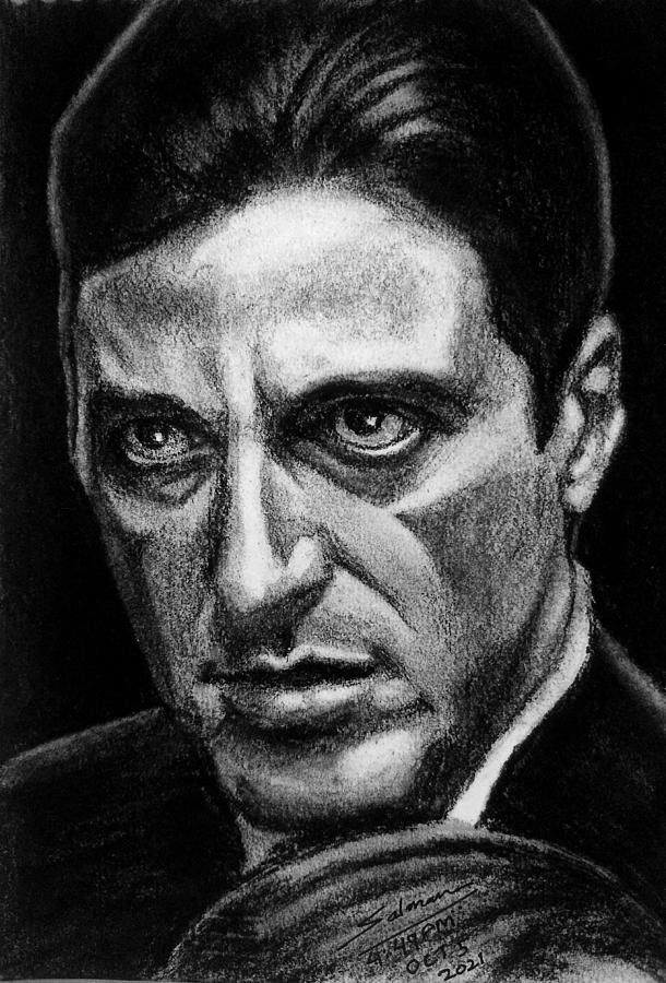 Godfather Michael Corleone Drawing by Salman Ravish