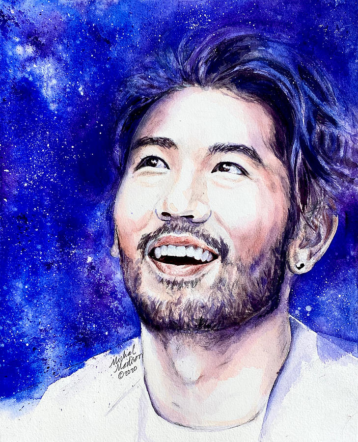 Godfrey Gao Keep Looking Up Painting by Michal Madison