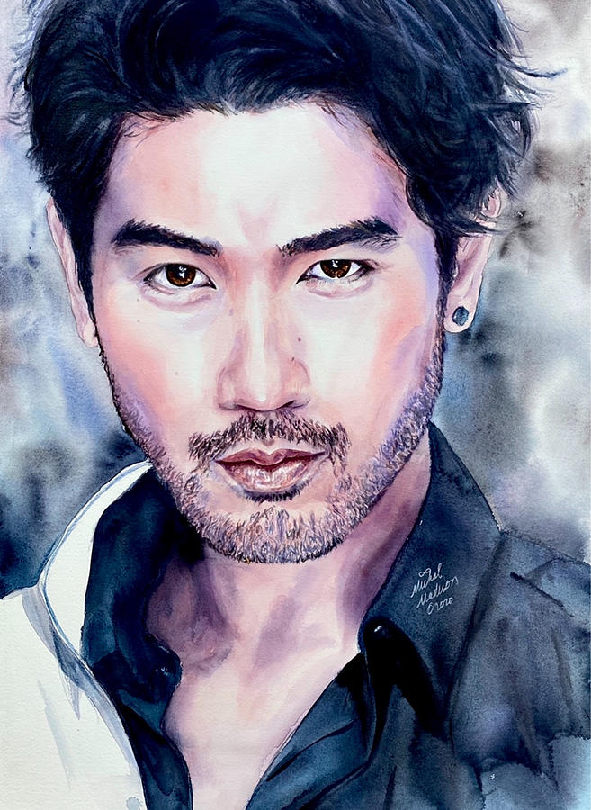Godfrey Gao Truth in Your Eyes Painting by Michal Madison