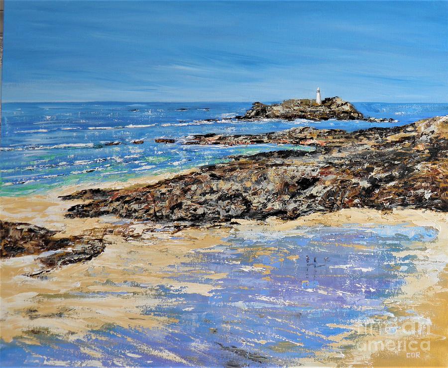 Godrevy Beach Painting by Chris O'Reilly - Fine Art America