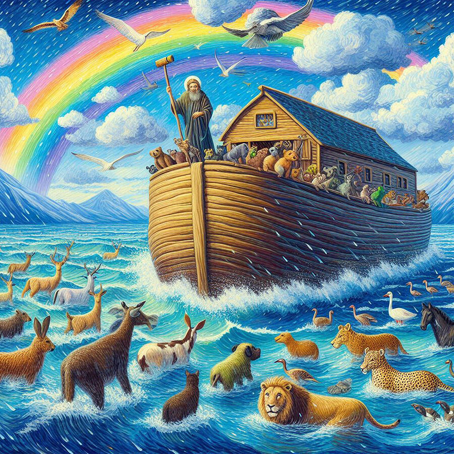 God's Promise to Noah Digital Art by Free Spirit - Fine Art America