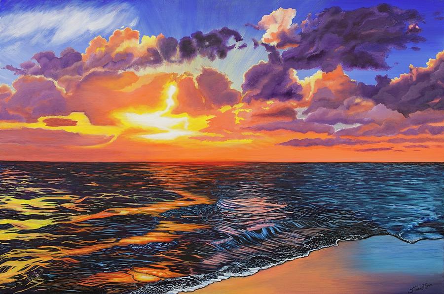 God's Sunset Painting by Tamara Van Horn - Fine Art America