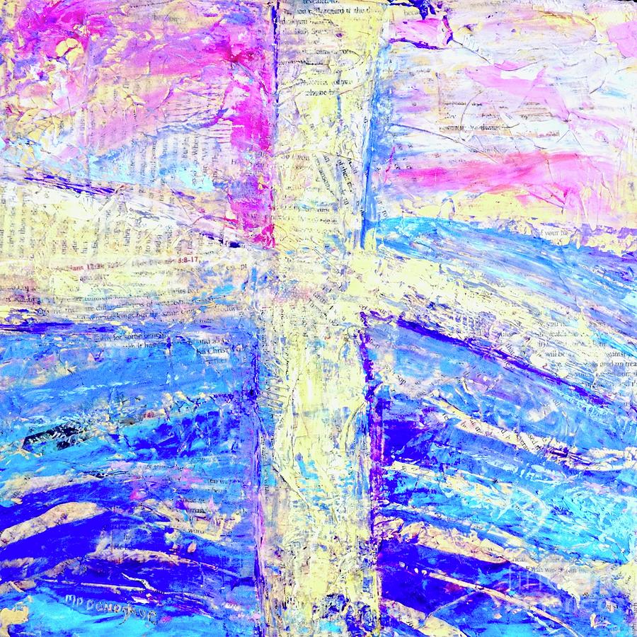 Gods Word in the Cross Painting by Patty Donoghue