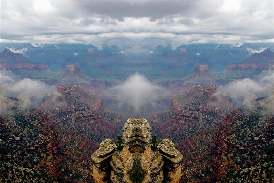 Godzilla Canyon Mixed Media by Bob Pardue