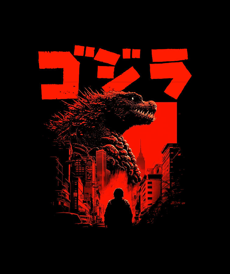 Godzilla Shimokitazawa Vintage Finds Digital Art by Zery Bart - Fine ...